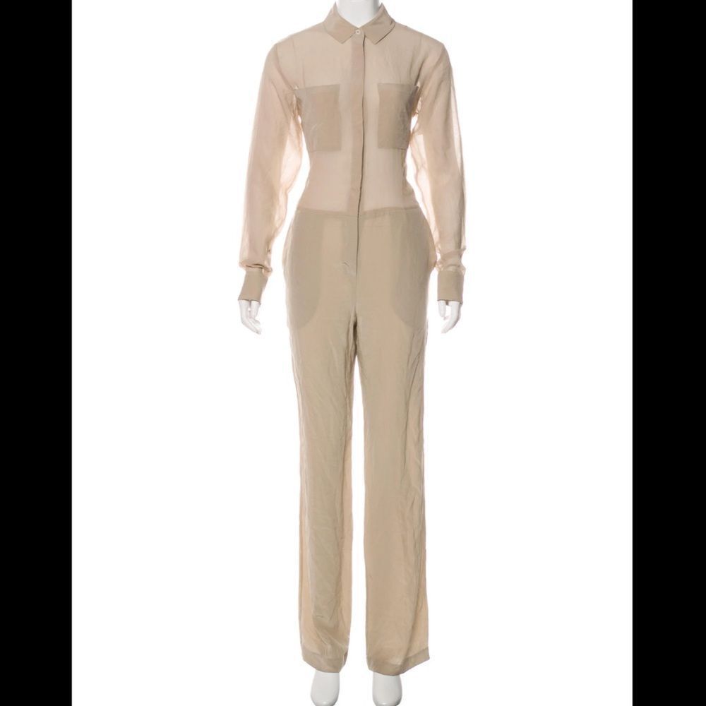 NWT Alexander Wang sheer silk Jumpsuit size small